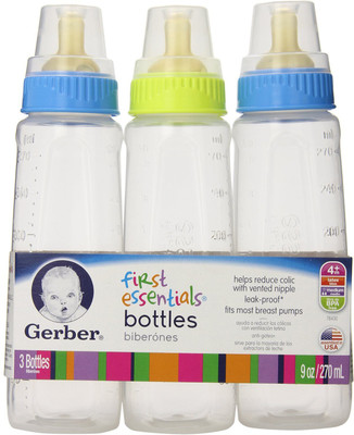 

Nuk Gerber BPA Free Plastic Nurser With Latex Nipple - 270 ml(Multicolor)