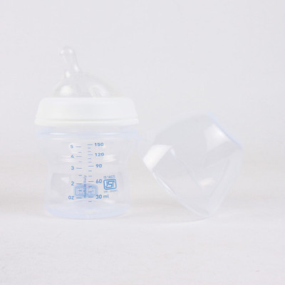 

Chicco set up Regular Flow Feeding Bottle - 150 ml(White)