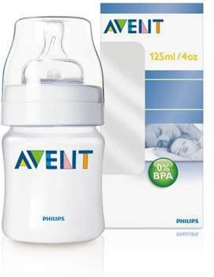

Philips Avent BPA Free Bottle - 118 ml(Clear)