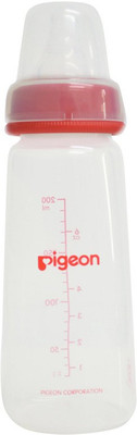 

Pigeon Peristaltic Nursing 200ml with Medium Size Nipple - Red - 200 ml(Red)