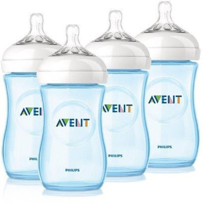 

Philips Avent Natural Polypropylene BPA Free Bottles - 266 ml(Blue)