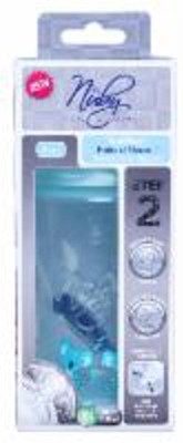 

Nuby Natural Touch Silicon Feeding Bottle Step2 - 300 ml(Mliticolor)