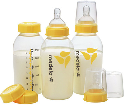 

Medela Breastmilk Bottle Set - 250 ml(Clear, Yellow)
