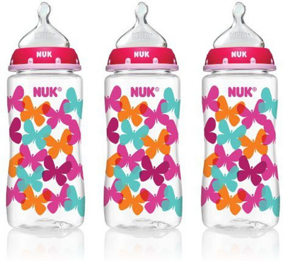

Nuk Fashion Orthodontic Bottle, Butterflies - 295 ml(Multicolor)