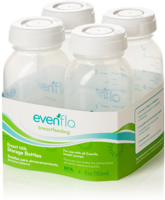 

Evenflo Simplymilk Storage Bottles - 150 ml(White)