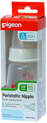 

Pigeon Peristaltic Nursing Bottle Kpp 120ml (White) Nipple - 120 ml(White)