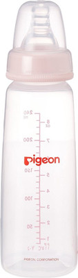 

Pigeon Peristaltic Nursing 240ml with Medium Size Nipple - Pink - 240 ml(Pink)