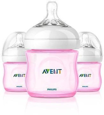 

Philips Avent Natural Bottle Set Girl - 118 ml(Pink)