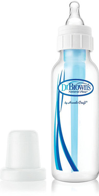 

Dr. Brown's Natural Flow BPA Free Polypropylene 8 Ounce Bottle with Level 1 Nipples - 250 ml(White)