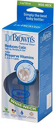 

Dr. Brown's Flow Polypropylene Wide Neck Bottle - 236 ml(White)