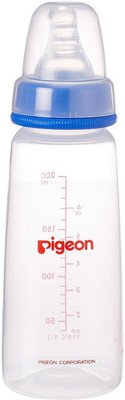 

Pigeon Peristaltic Nursing 200ml with Medium Size Nipple - Blue - 200 ml(Blue)