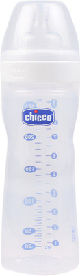 

Chicco Wellbeing Medium Flow Feeding Bottle (White) - 250 ml(White)