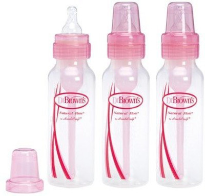 

Dr. Brown's BPA Free Baby Bottles - 230 ml(Pink, White)