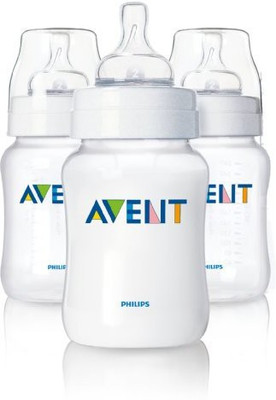 

Philips Avent BPA Free Slow Flow Teat Triple Pack Bottles - 260 ml(White)