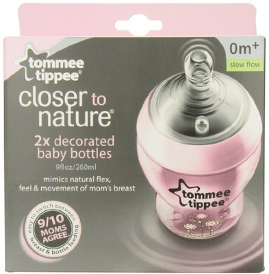 

Tommee Tippee Girls Deco Bottles - 260 ml(Multicolor)