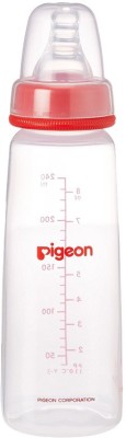 Pigeon Peristaltic Nursing 240ml with Medium Size Nipple - Red - 240 ml(Red)