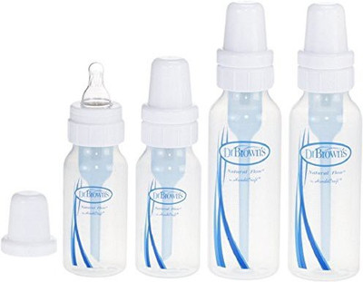 Dr. Brown's PP Standard baby Bottle, 1-Pack 2 + PP Standard baby 1-Pack 2 - 250 ml(White)