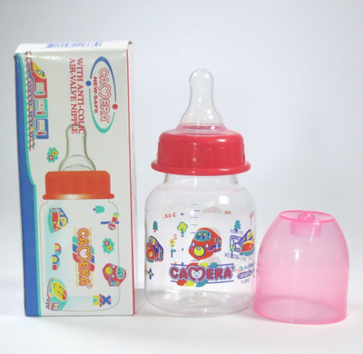 

Camera Baby Corporation Camer New Safe Decorated feeding bottle - 90 ml(Transparent)