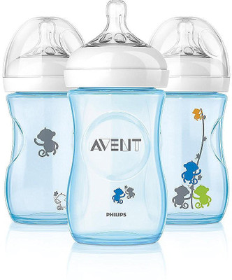 

Philips Avent BPA Free Natural Polypropylene Bottles - 266 ml(Blue)