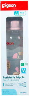 

Pigeon Nursing 240ml with Medium Size Nipple - Coro Pink - 240 ml(Pink)