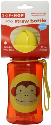 

Skip Hop Zoo Straw Bottle Monkey - 350 ml(Red, Yellow)