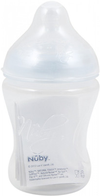 

Nuby NATURAL TOUCH SOFTFLEX SILICON NURSER 240ML 0M+ - 240 ml(Multicolor)