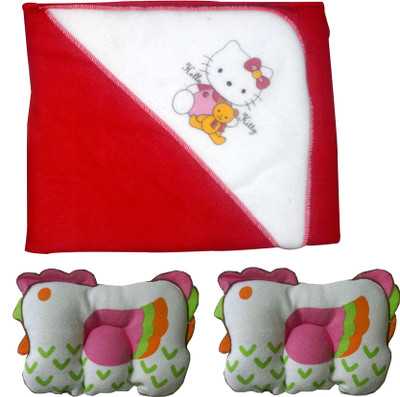 

Xchildhood New born baby blanket,baby head pillows(Multicolor)