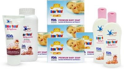 

Baby First Active Body Wash and Skin Care Combo(Transparent and White)