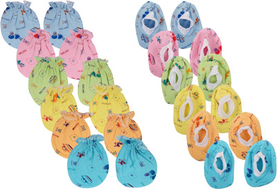 

Joymart Joy Mart Unisex Mitten (JMA22--3-6 Months, Multicolour, 3-6 Months), 6 Pairs of Mittens & Socks Set(Multicolor)