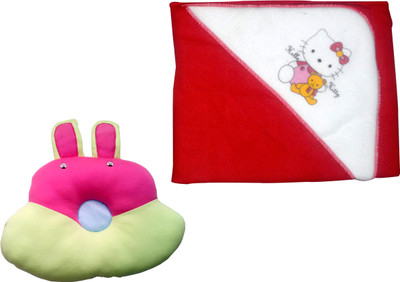 

Xchildhood New born baby blanket,baby head pillow(Multicolor)