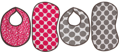 

Bacati Bibs/Burpies(Grey)