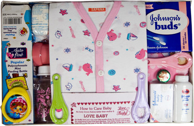 

Love Baby Care Combo(Pink White)