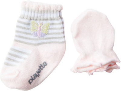 

Playette Leisure Socks & Mitten Set(Pink)