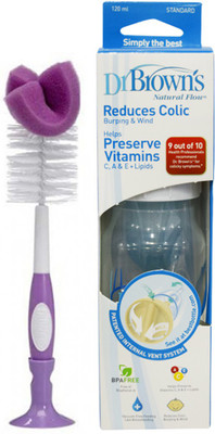 

Dr. Brown's Natural Flow Standard Neck 4 Oz Combo Set(White)