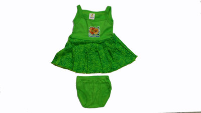 

Ceffon New Born Baby Girls Cotton Clothes(Green)