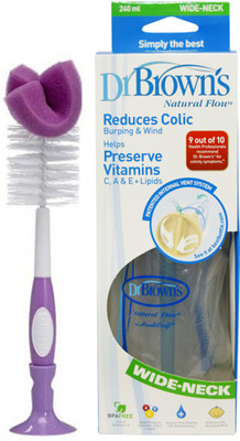 

Dr. Brown's Natural Flow 8Oz Wide neck combo set(White)