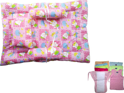 

Xchildhood baby sleeping bed and diaper nappy and vest(Multicolor)