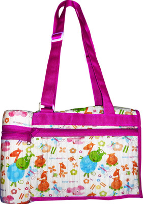 

Baby Dreams Diaper Bag with Bottle Warmer Attached(Pink)