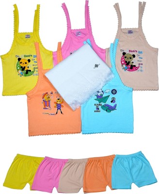 

Sathiyas Baby Top & Bottom with Baby Towel(Multicolor)