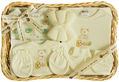 

Montaly 9 Piece Cream Baby Gift Set(Beige)