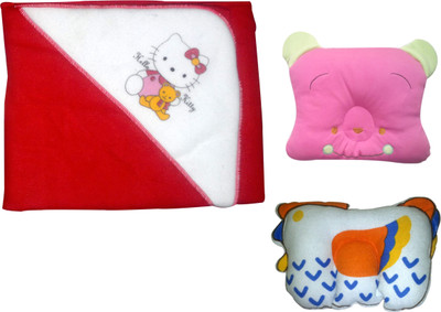 

Xchildhood New born baby blanket,baby head pillows(Multicolor)
