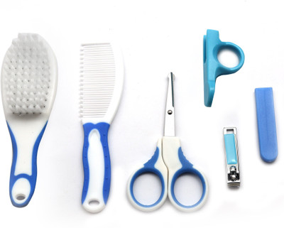 Wishkey Grooming Set Inclusive of Brush, Comb & Manicure kit(Blue)