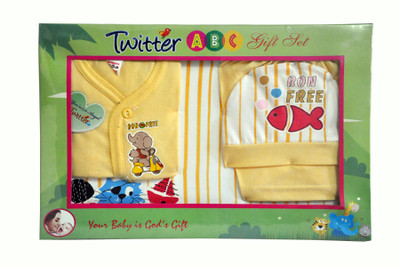 

Bonfree BelleGirl 100% Cotton New Born Gift Set of 4 Pcs Regular Cream 0-3M(Cream)