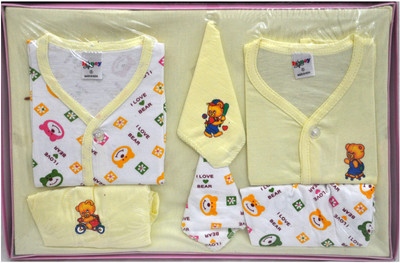 

Jhankhi Jhankhi New Born Gift Set Light Regular 7 Pcs Yellow 0-3 Months(Yellow)