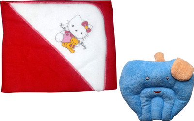 

Xchildhood New born baby blanket,baby head rai pillow(Multicolor)