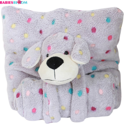 Babies Bloom Toy Pillow/Blanket Combo(Multicolor)