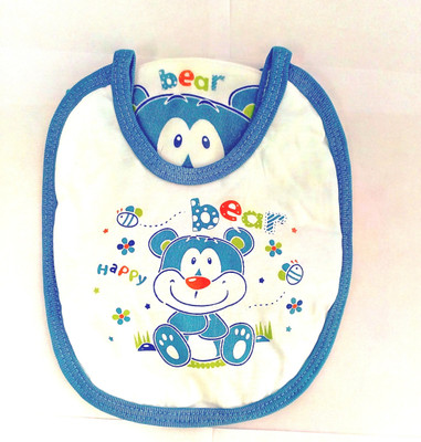 

Baby Grow Cap Bib Mittens Booties Set Cute Animal Print(Baby Grow)