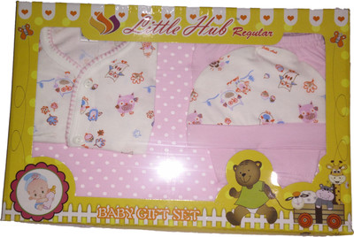 

Little Hub New Born Baby Gift Set - Pink(Pink)