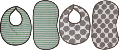 Bacati Bibs/Burpies(Grey)