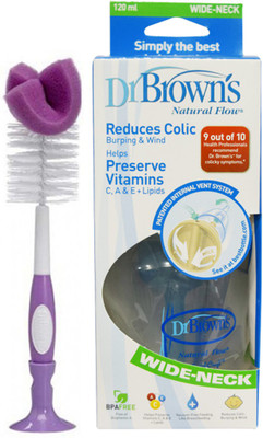 

Dr. Brown's Natural Flow 4Oz Wide Neck Combo Set(White)